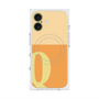 プレミアムスクエアケース with MagSafe［ オリジナル - initial two tone - Q orange ］
