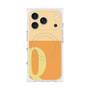 プレミアムスクエアケース with MagSafe［ オリジナル - initial two tone - Q orange ］