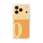 プレミアムスクエアケース with MagSafe［ オリジナル - initial two tone - Q orange ］