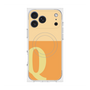 プレミアムスクエアケース with MagSafe［ オリジナル - initial two tone - Q orange ］