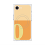 プレミアムスクエアケース with MagSafe［ オリジナル - initial two tone - Q orange ］