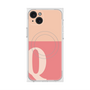 プレミアムスクエアケース with MagSafe［ オリジナル - initial two tone - Q pink ］