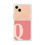 プレミアムスクエアケース with MagSafe［ オリジナル - initial two tone - Q pink ］