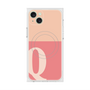 プレミアムスクエアケース with MagSafe［ オリジナル - initial two tone - Q pink ］