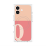 プレミアムスクエアケース with MagSafe［ オリジナル - initial two tone - Q pink ］