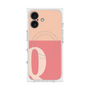 プレミアムスクエアケース with MagSafe［ オリジナル - initial two tone - Q pink ］