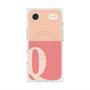 プレミアムスクエアケース with MagSafe［ オリジナル - initial two tone - Q pink ］