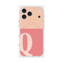 プレミアムスクエアケース with MagSafe［ オリジナル - initial two tone - Q pink ］