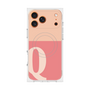 プレミアムスクエアケース with MagSafe［ オリジナル - initial two tone - Q pink ］