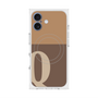 プレミアムスクエアケース with MagSafe［ オリジナル - initial two tone - Q brown ］