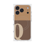 プレミアムスクエアケース with MagSafe［ オリジナル - initial two tone - Q brown ］