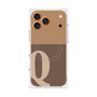 プレミアムスクエアケース with MagSafe［ オリジナル - initial two tone - Q brown ］