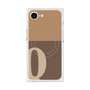 プレミアムスクエアケース with MagSafe［ オリジナル - initial two tone - Q brown ］