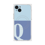 プレミアムスクエアケース with MagSafe［ オリジナル - initial two tone - Q blue ］