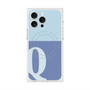 プレミアムスクエアケース with MagSafe［ オリジナル - initial two tone - Q blue ］