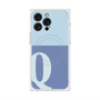 プレミアムスクエアケース with MagSafe［ オリジナル - initial two tone - Q blue ］