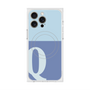 プレミアムスクエアケース with MagSafe［ オリジナル - initial two tone - Q blue ］