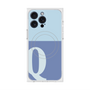 プレミアムスクエアケース with MagSafe［ オリジナル - initial two tone - Q blue ］