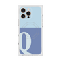 プレミアムスクエアケース with MagSafe［ オリジナル - initial two tone - Q blue ］