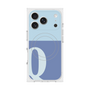 プレミアムスクエアケース with MagSafe［ オリジナル - initial two tone - Q blue ］