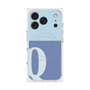プレミアムスクエアケース with MagSafe［ オリジナル - initial two tone - Q blue ］