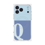 プレミアムスクエアケース with MagSafe［ オリジナル - initial two tone - Q blue ］