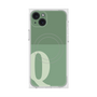 プレミアムスクエアケース with MagSafe［ オリジナル - initial two tone - Q green ］
