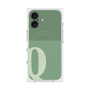 プレミアムスクエアケース with MagSafe［ オリジナル - initial two tone - Q green ］