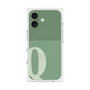 プレミアムスクエアケース with MagSafe［ オリジナル - initial two tone - Q green ］