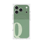 プレミアムスクエアケース with MagSafe［ オリジナル - initial two tone - Q green ］