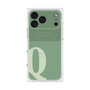 プレミアムスクエアケース with MagSafe［ オリジナル - initial two tone - Q green ］
