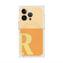 プレミアムスクエアケース with MagSafe［ オリジナル - initial two tone - R orange ］