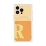 プレミアムスクエアケース with MagSafe［ オリジナル - initial two tone - R orange ］