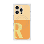 プレミアムスクエアケース with MagSafe［ オリジナル - initial two tone - R orange ］