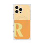 プレミアムスクエアケース with MagSafe［ オリジナル - initial two tone - R orange ］