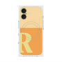 プレミアムスクエアケース with MagSafe［ オリジナル - initial two tone - R orange ］