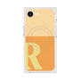プレミアムスクエアケース with MagSafe［ オリジナル - initial two tone - R orange ］