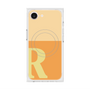 プレミアムスクエアケース with MagSafe［ オリジナル - initial two tone - R orange ］