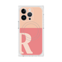 プレミアムスクエアケース with MagSafe［ オリジナル - initial two tone - R pink ］