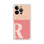 プレミアムスクエアケース with MagSafe［ オリジナル - initial two tone - R pink ］