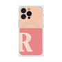 プレミアムスクエアケース with MagSafe［ オリジナル - initial two tone - R pink ］