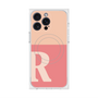プレミアムスクエアケース with MagSafe［ オリジナル - initial two tone - R pink ］