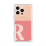 プレミアムスクエアケース with MagSafe［ オリジナル - initial two tone - R pink ］