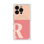プレミアムスクエアケース with MagSafe［ オリジナル - initial two tone - R pink ］