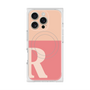 プレミアムスクエアケース with MagSafe［ オリジナル - initial two tone - R pink ］