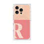 プレミアムスクエアケース with MagSafe［ オリジナル - initial two tone - R pink ］