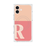 プレミアムスクエアケース with MagSafe［ オリジナル - initial two tone - R pink ］