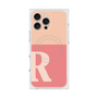 プレミアムスクエアケース with MagSafe［ オリジナル - initial two tone - R pink ］