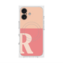 プレミアムスクエアケース with MagSafe［ オリジナル - initial two tone - R pink ］