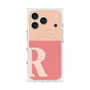 プレミアムスクエアケース with MagSafe［ オリジナル - initial two tone - R pink ］